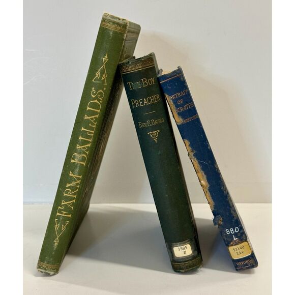 Antique & Vintage Book Lot (3) 1881, 1882, 1963 - Picture 2 of 16